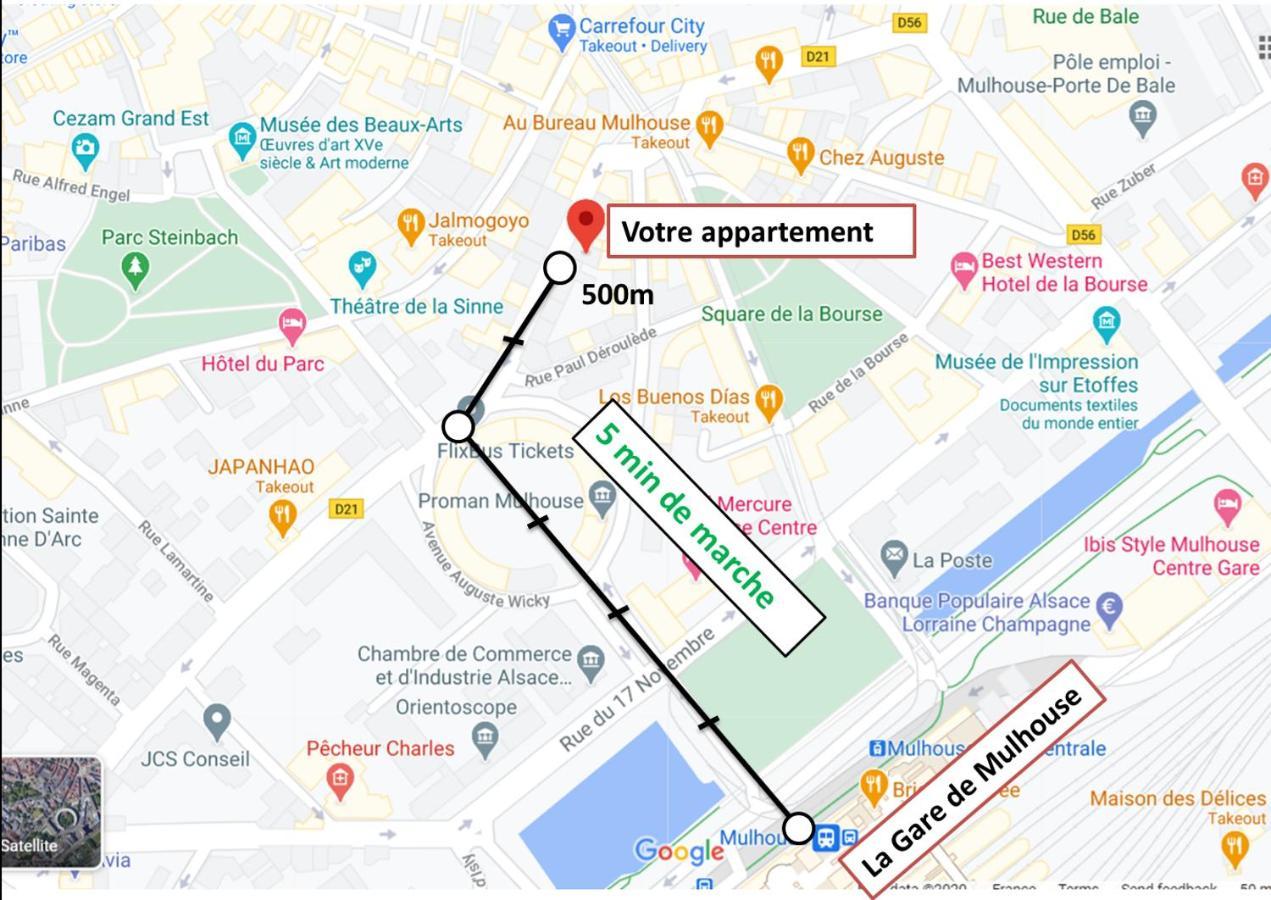 Loft Avec Verriere A 5 Min A Pieds De La Gare Mulhouse Bagian luar foto